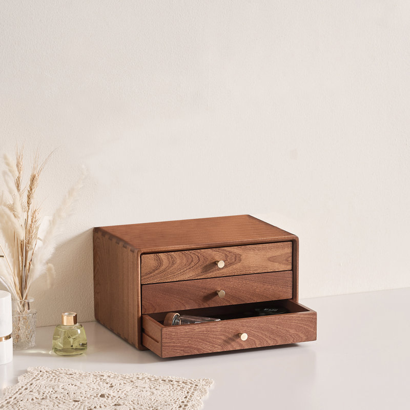 Armoire de rangement pour bijoux avec tiroirs Vintage