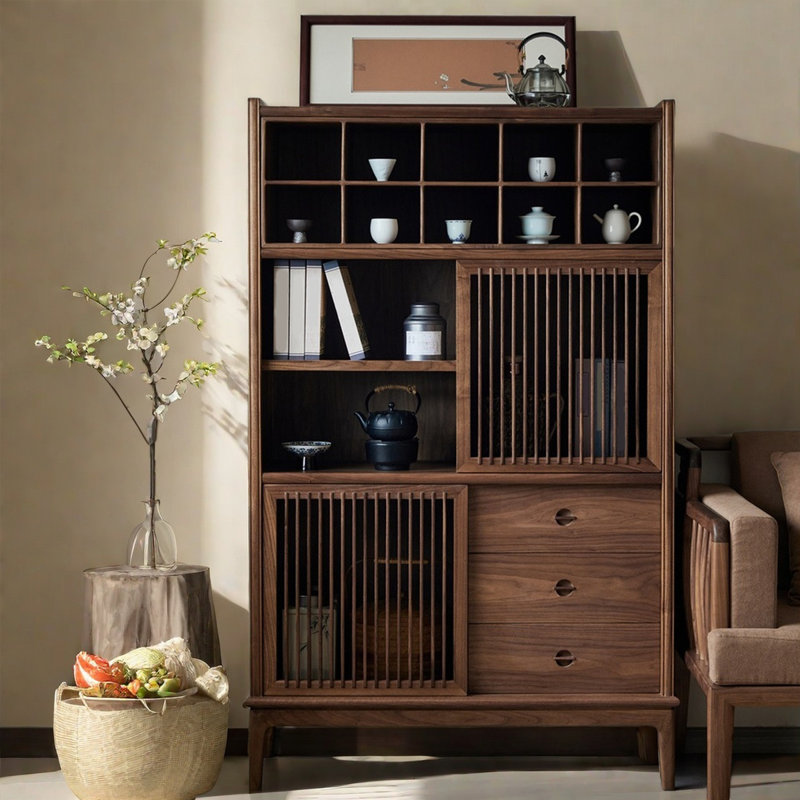Buffet simple en bois massif avec rangement