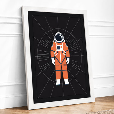 Astronaut With Starburst Modern - Print