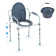 Commode Chair, Bedside Commode with Wider Toilet Seat, 7-Level Adjustable Height
