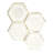 Ackland Artemis Hexagon 10 in. x 12 in. Stone Metal Blend Mosaic Wall Tile-54243604