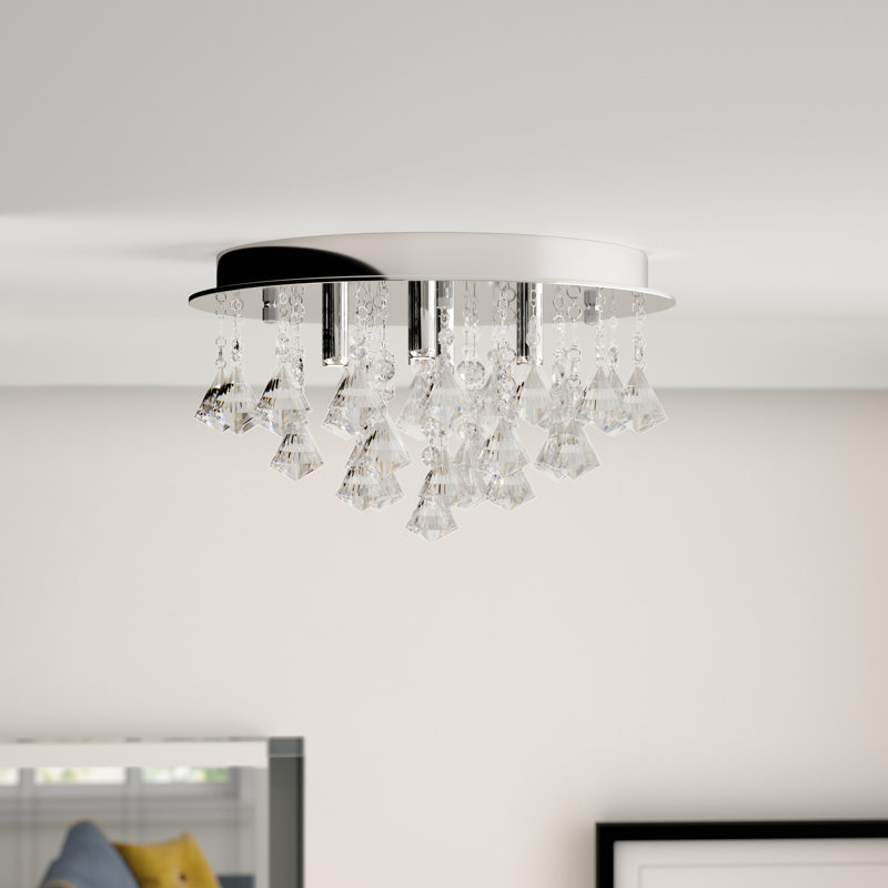 Darcy Crystal LED Flush Mount
