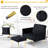 Siemon Velvet Accent Chair with Ottoman-960147852