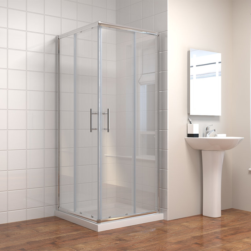 Vangilder Square Shower Enclosure - 1850 x 1000 mm, 1850mm H x 800mm W x 800mm D