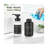 Black White Foaming Soap Dispenser Set