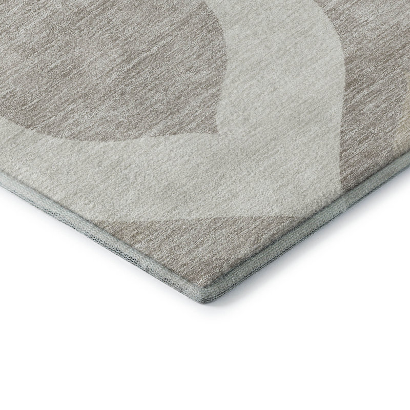 Premium Machine Washable Lisse Ivory Rug, Rectangle 9 pi x 12 pi