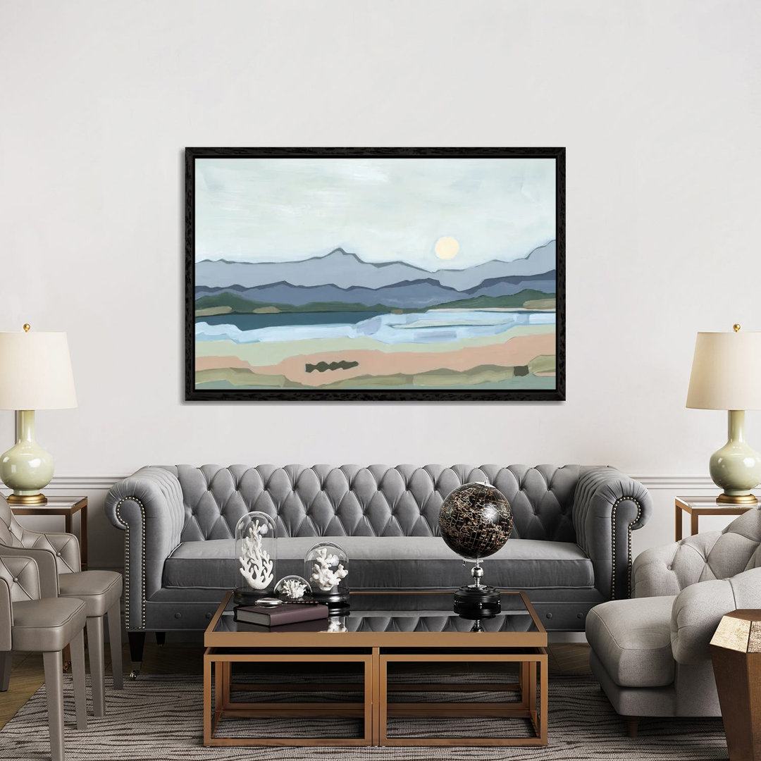 Moonrise Over The Valley, 2023 by Andrea Mejia - Gallery-Wrapped Canvas Giclée on Canvas