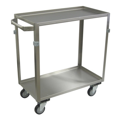 Chariot utilitaire 2 tablettes avec lèvres
