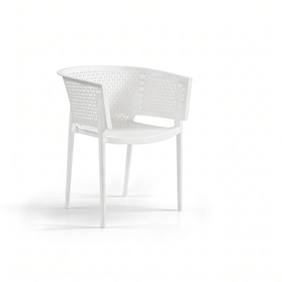 43cm H Side Chair in White