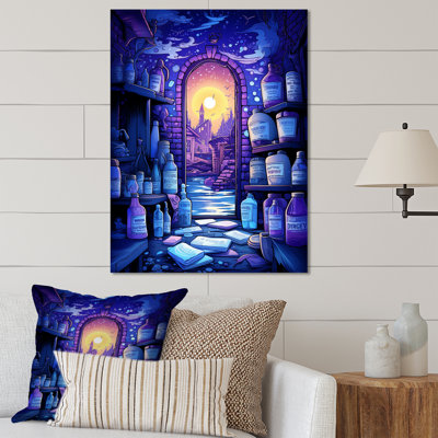 Blue And Purple Laundry Day  Detergent - Laundry Metal Wall Art
