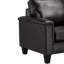 Canapé à accoudoirs carrés en cuir véritable 89 po Deboer-1847487664