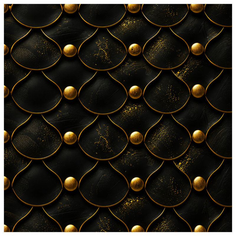 Black Gold Texture Double Sided Throw Pillows, 26 x 26 inches