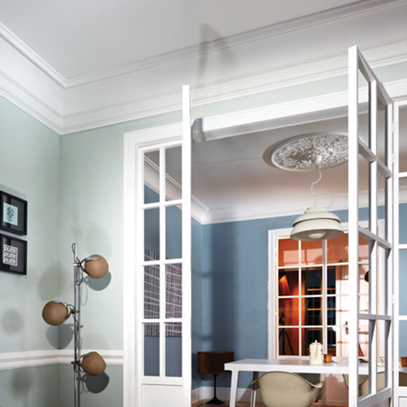 ORAC DECOR 10-1/2 in. x 10-5/8 in. x 78-3/4 in. Primed White Plain Polyurethane Crown Moulding