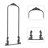 Alvonte Metal Arch Floor Mirror-1740768657