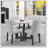 Beedie 5 - Piece Faux Marble Top Dining Set