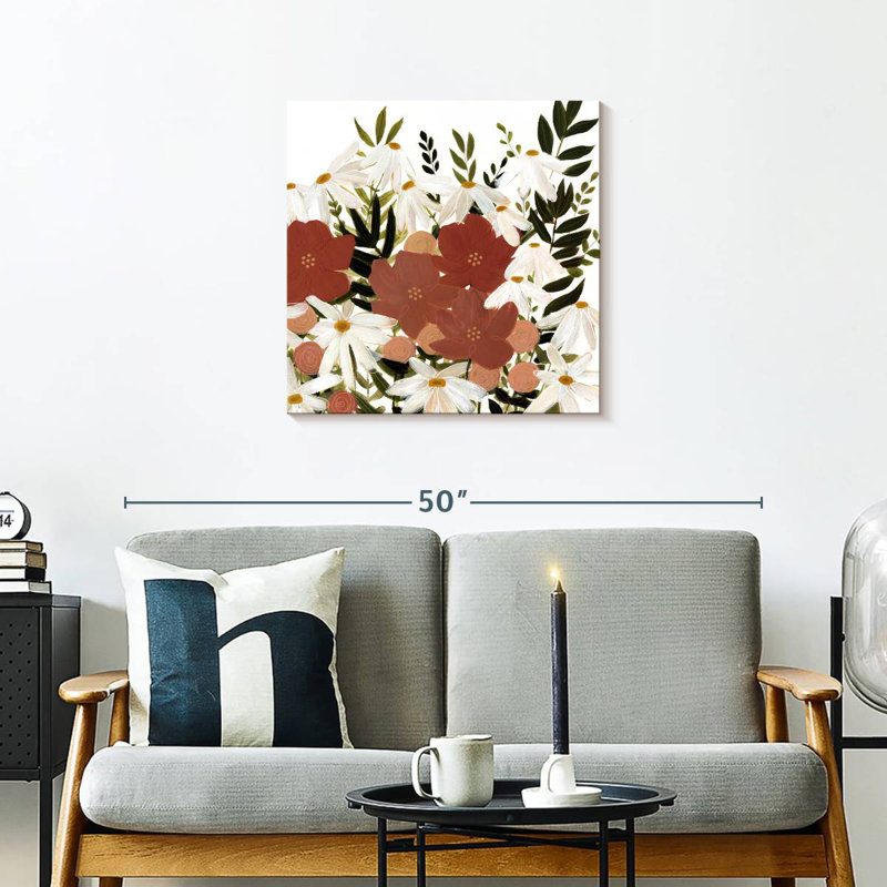 Harnek Terracotta Wildflowers I, 24" H x 24" W