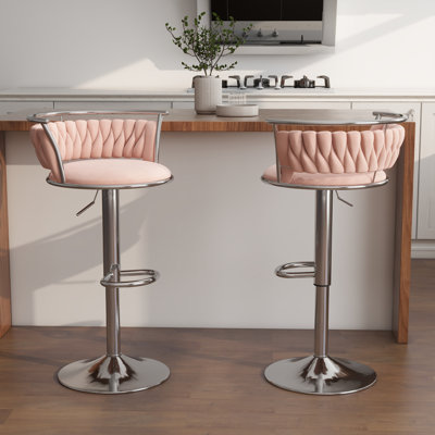 Christal Height Adjustable Swivel Bar Stool