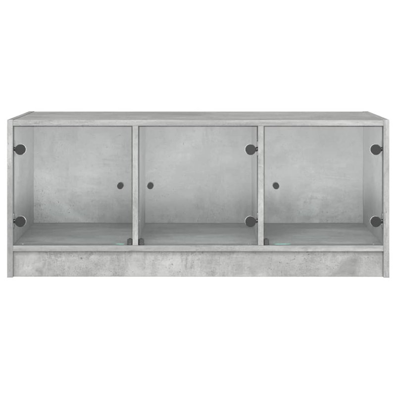 Matasha Coffee Table with Storage, Concrete Grey