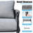 Comfort Patio Sofas, Steel Wicker Modern Set For Backyard Balcony