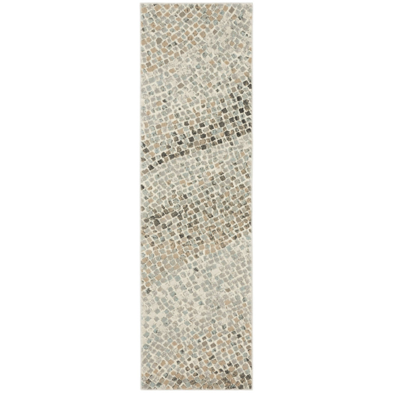 Tapis ivoire Gabriele, Tapis de couloir 2 pi 2 po x 7 pi 6 po