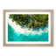 Above a Beach in the Maldives in Abstract - Framed Print-55629025-55629022