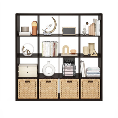 Grigorijs Open Back Decorative Cube Storage Organizer, 16-Cube by Ebern Designs