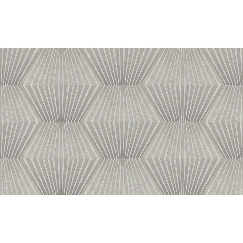 Rouleau de papier peint métallique , Crème, crème
