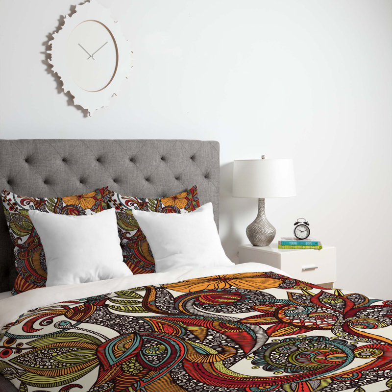 Valentina Ramos Traditional Abstract Duvet Cover, King Duvet Cover, Lightweight