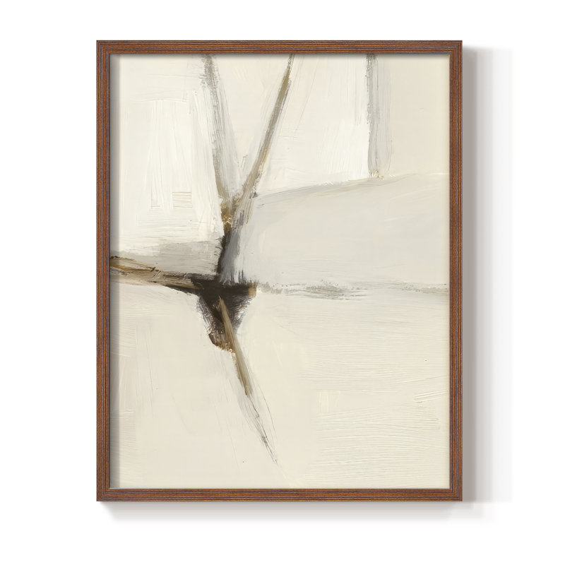 «Melding Titanium II», reproduction encadrée - bois massif, Noyer, H 21 po x l 17 po