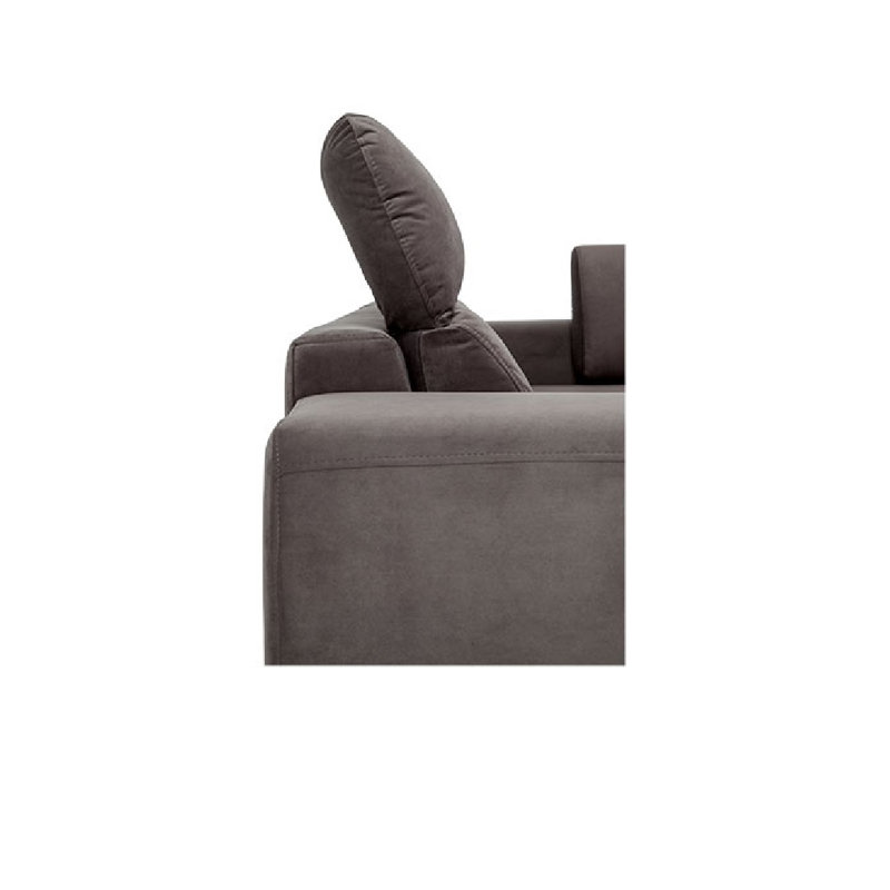 Dylon 5 Seater Sofa Bed, Grey, Left Hand Facing