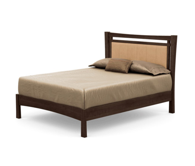 Monterey Upholstered Bed, King, Smoke Cherry, Hemp