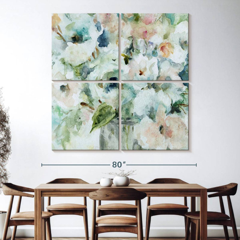 Avery Blooming Softly, 74" H x 74" W
