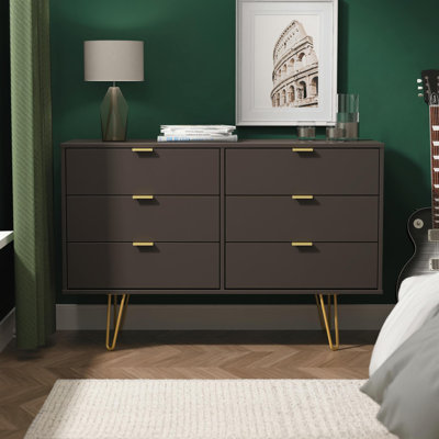 Turah 6 Drawer Wide Chest (Ready Assembled)