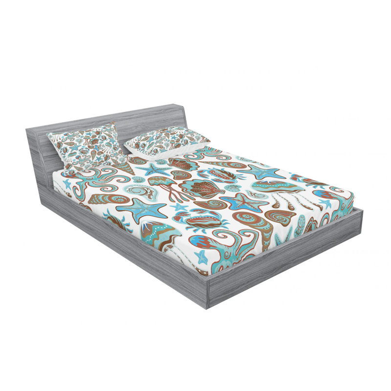 Microfiber Sheet Set, Queen Sheet Set with Fitted Sheet