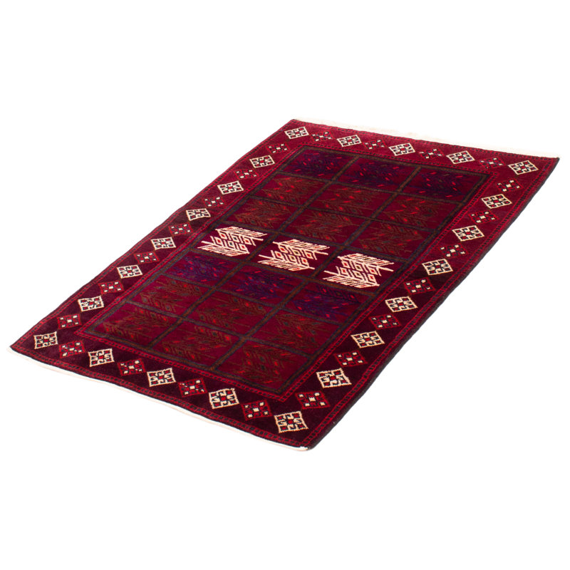 Tapis unique en laine noué à la main de style années 1990 de 4 pi 2 po x 5 pi 9 po Northampton