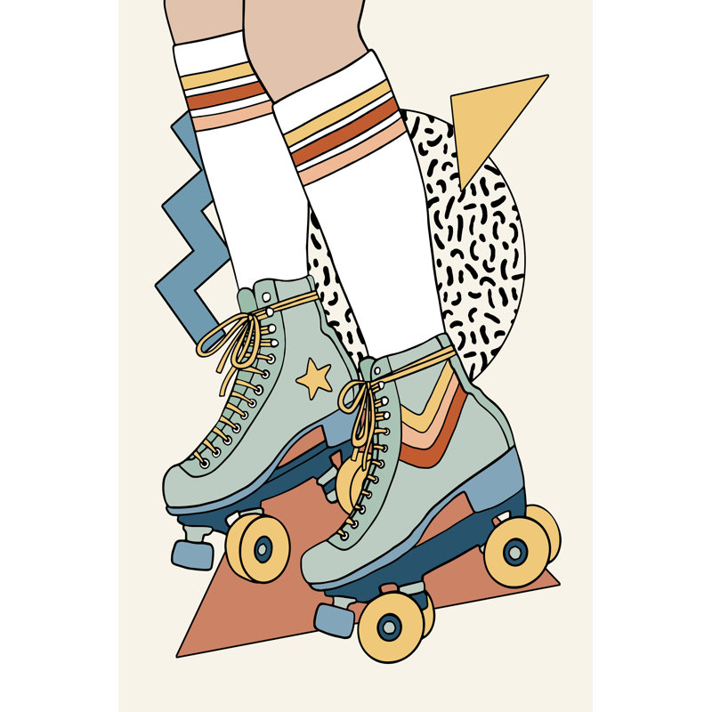 Let It Roll I by Victoria Barnes - Wrapped Canvas Graphic Art, 91 cm H x 61 cm W, Wrapped Canvas