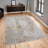 Warenne Premium Cotton Area Rug (5.2 x 7.5 ft), Cream & Camel, 100% Cotton, 1.6 lbs/sq ft | Antibacterial, Non-Slip PVC Underside, Machine Washable | Pile Height: 0.4 in, Total Thickness: 0.3 in | Elegant Design for Living Room & Bedroom-112936720