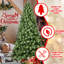 Arbre de Noël de 8 pi avec 500 lumières UL, 1460 pointes de branches épaisses, base en métal artificielle blanc chaud rapide et facile pour le placement de l'ornement,-1644535130