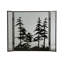 Tall 3 Panel Fireplace Screen
