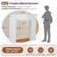 Encadrement de cheminée moderne, manteau de cheminée autoportant blanc pour foyers électriques, imperméable et anti-basculement, manteau de cheminée en bois MDF de qualité supérieure avec pied pour le salon