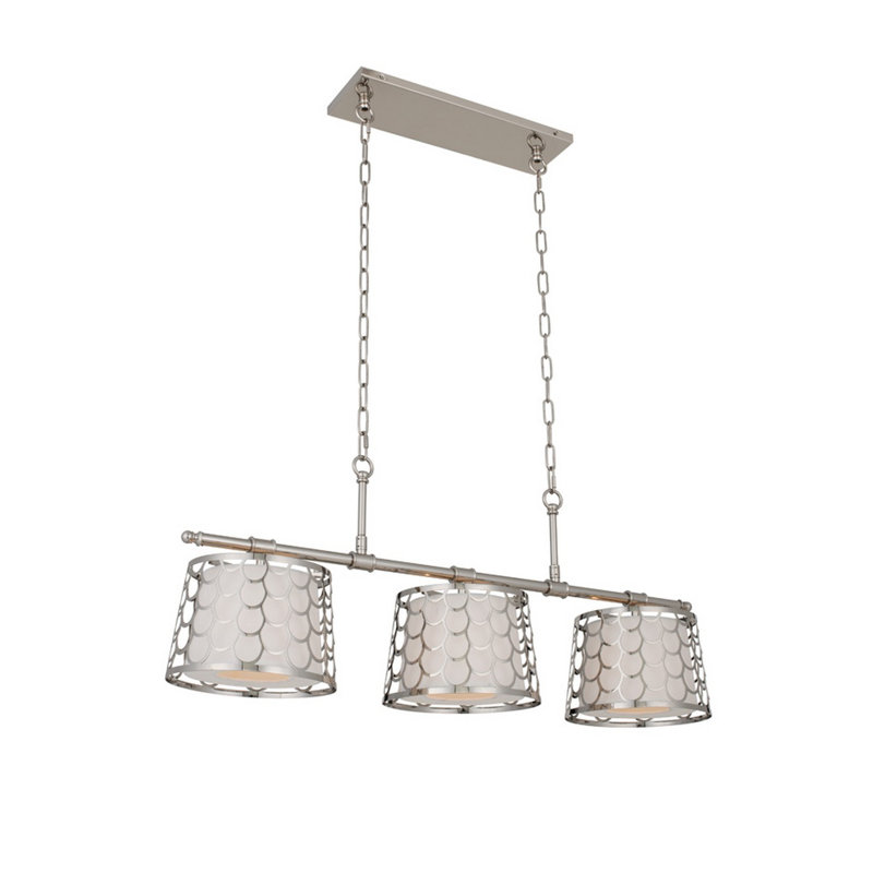 Luminaire pour îlot 3 lumières moderne et contemporain Ariel par Kalco