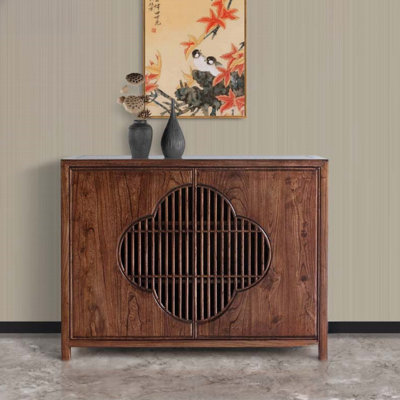 Armoire d'appoint moderne en bois massif