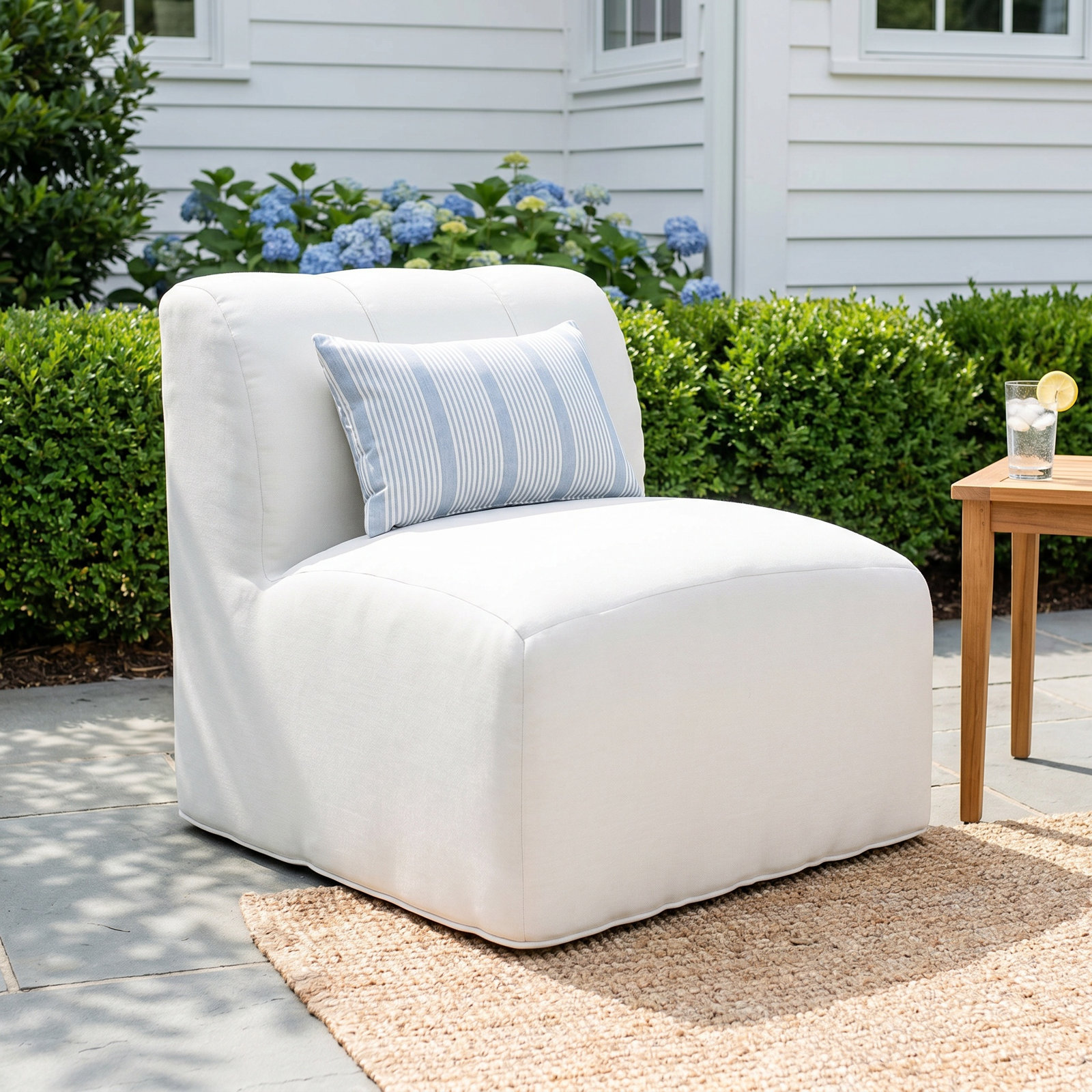 Praia Sunbrella® Patio Lounge Chair, Canvas Black Sunbrella® Canvas