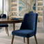 Chaise parsons rembourrée en velours Ackley-1125912040