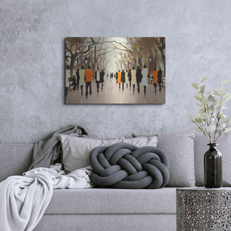 «Poet's Walk» par Lorraine Christie, art mural en métal, H 24 po x l 36 po