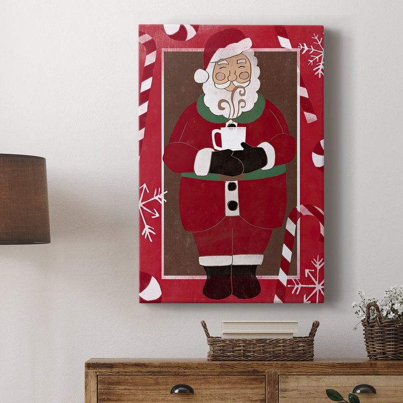 Cozy Cocoa Christmas Collection B -Custom Wrapped Gallery Cavas, H 18 po x l 12 po