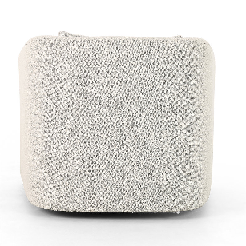 Topanga Swivel Armchair, Knoll Domino Gray Polyester Blend