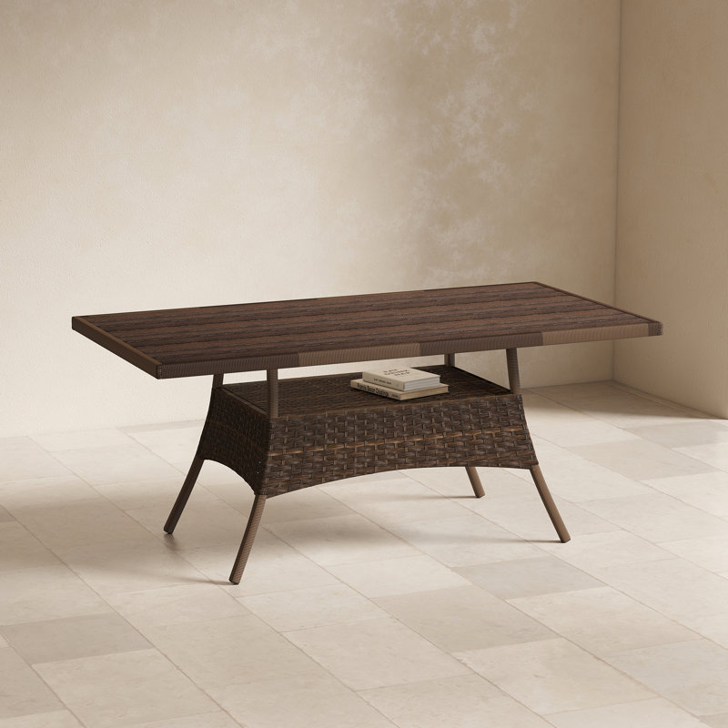 Wicker Patio Dinning Table