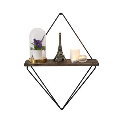 Diamond Spruce Solid Wood Accent Shelf