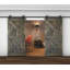 Porte de grange coulissante à panneaux en bois X Series avec trousse de quincaillerie d'installation (DIY) 2 6-80406291-80406288